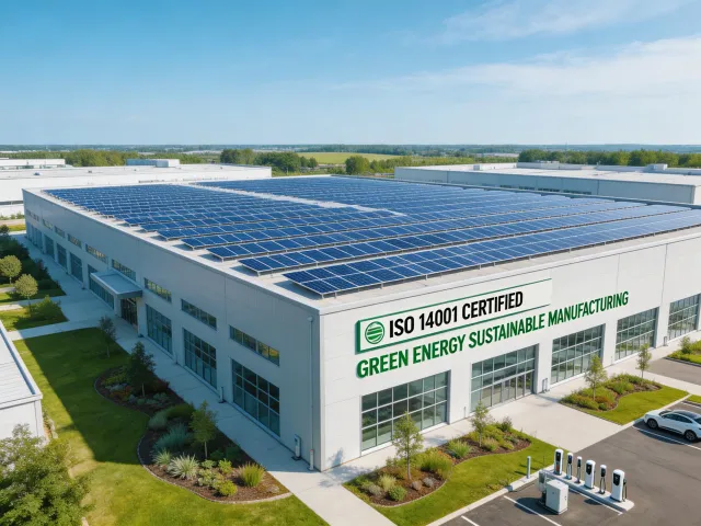 VoltForge sustainable manufacturing facility